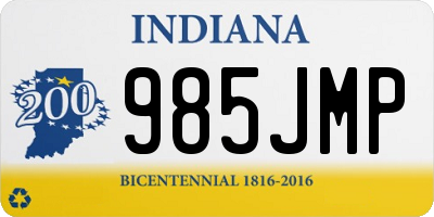 IN license plate 985JMP