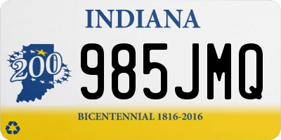 IN license plate 985JMQ