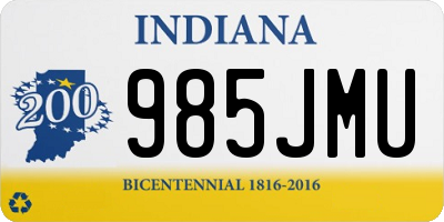 IN license plate 985JMU