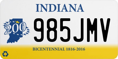 IN license plate 985JMV