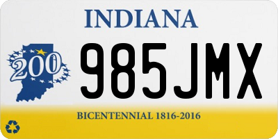 IN license plate 985JMX