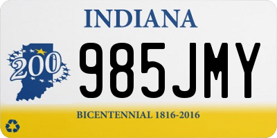 IN license plate 985JMY