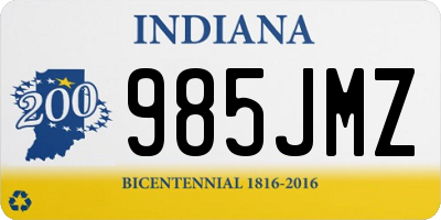 IN license plate 985JMZ