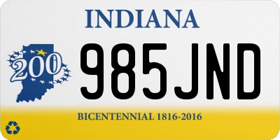 IN license plate 985JND