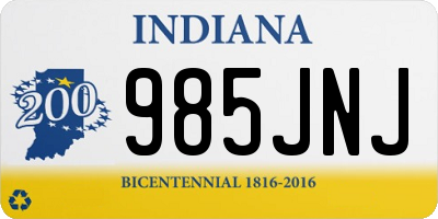 IN license plate 985JNJ