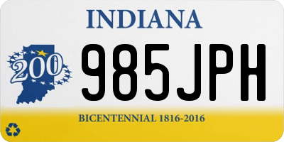 IN license plate 985JPH