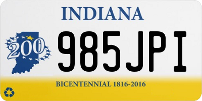IN license plate 985JPI