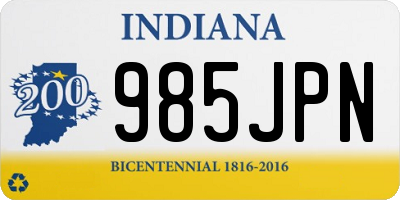 IN license plate 985JPN