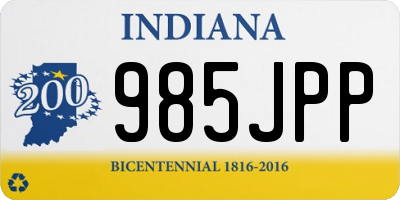 IN license plate 985JPP