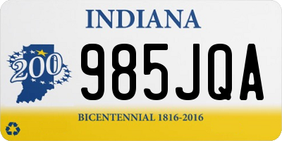 IN license plate 985JQA