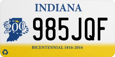 IN license plate 985JQF