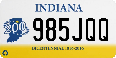 IN license plate 985JQQ