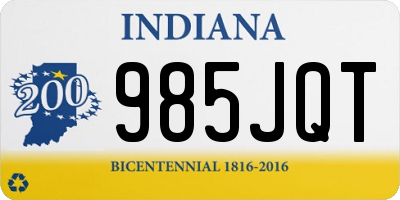 IN license plate 985JQT