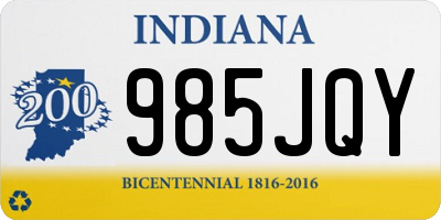 IN license plate 985JQY