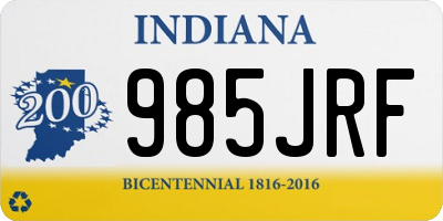 IN license plate 985JRF