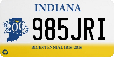 IN license plate 985JRI