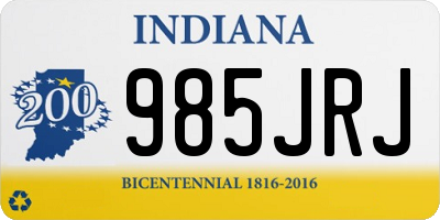 IN license plate 985JRJ