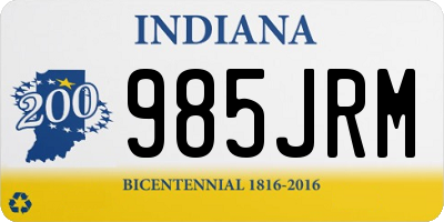 IN license plate 985JRM