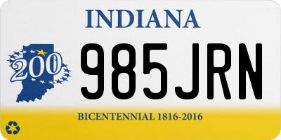 IN license plate 985JRN