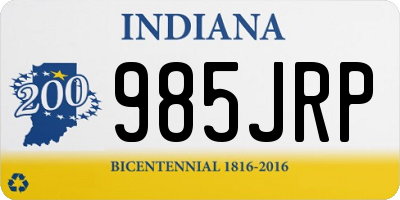 IN license plate 985JRP