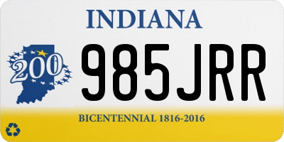 IN license plate 985JRR