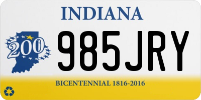 IN license plate 985JRY