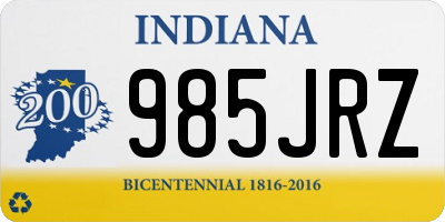 IN license plate 985JRZ