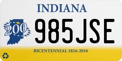 IN license plate 985JSE