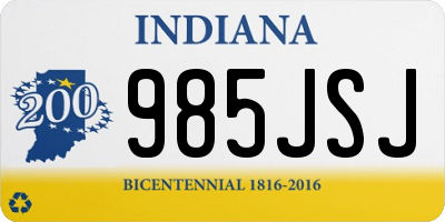 IN license plate 985JSJ
