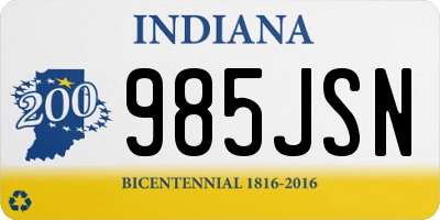 IN license plate 985JSN