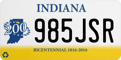 IN license plate 985JSR
