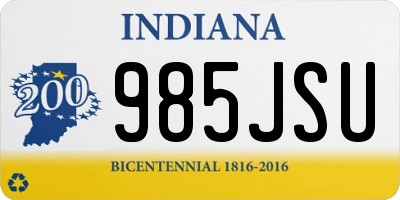IN license plate 985JSU