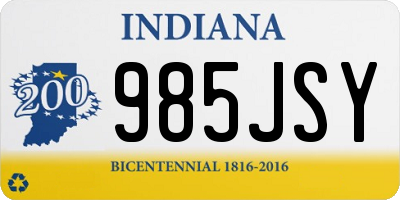 IN license plate 985JSY