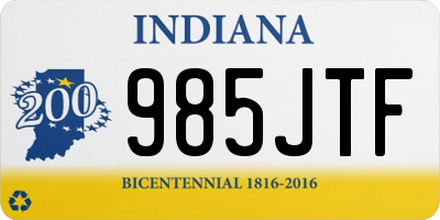 IN license plate 985JTF