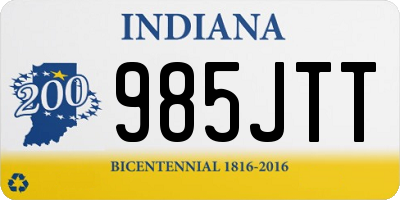 IN license plate 985JTT