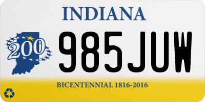 IN license plate 985JUW