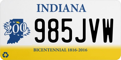 IN license plate 985JVW