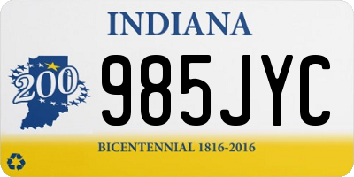 IN license plate 985JYC