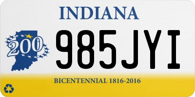 IN license plate 985JYI