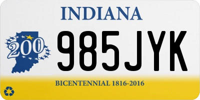 IN license plate 985JYK
