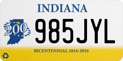 IN license plate 985JYL