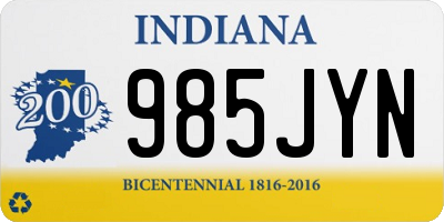 IN license plate 985JYN