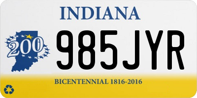IN license plate 985JYR