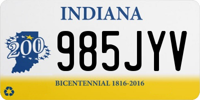 IN license plate 985JYV