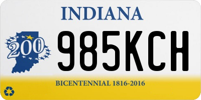 IN license plate 985KCH