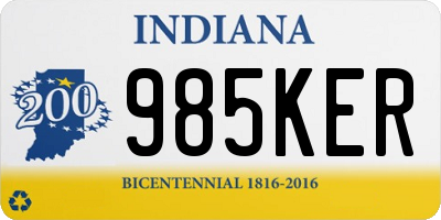 IN license plate 985KER