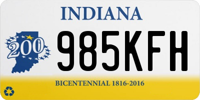 IN license plate 985KFH