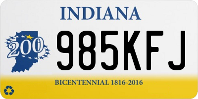 IN license plate 985KFJ