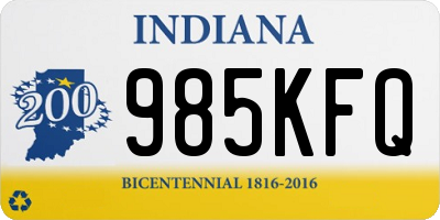 IN license plate 985KFQ
