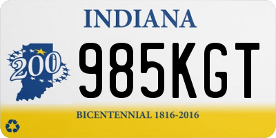 IN license plate 985KGT